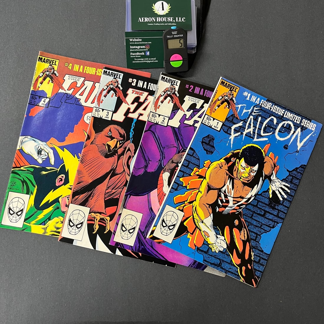 Falcon Copper Age Mini-Series 1-4: We are a veteran owned company. Please look at the pictures carefully to determine what you believe the condition of collecitible is. We are currently accepting consignments. Email us a aeronhouse1994