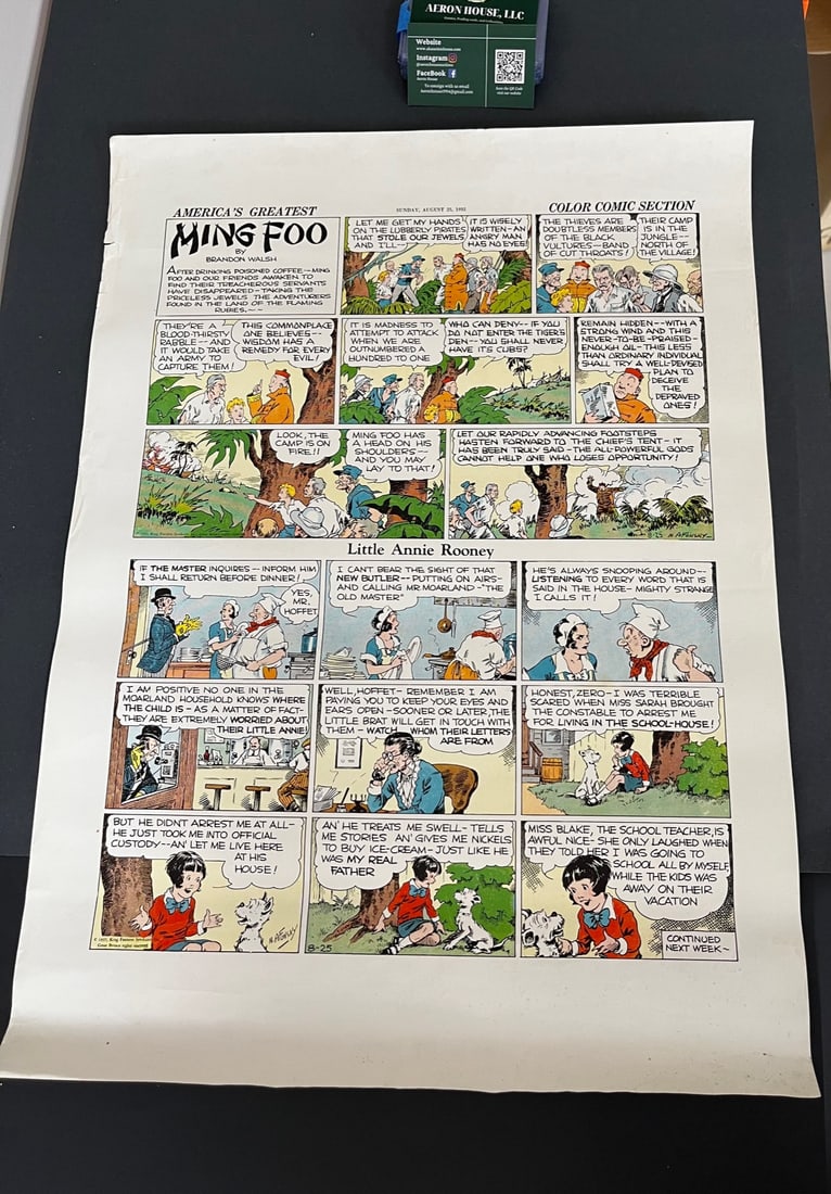 Brandon Walsh Ming Foo Printer ++Proofs Circa 1935 (1 of 3)