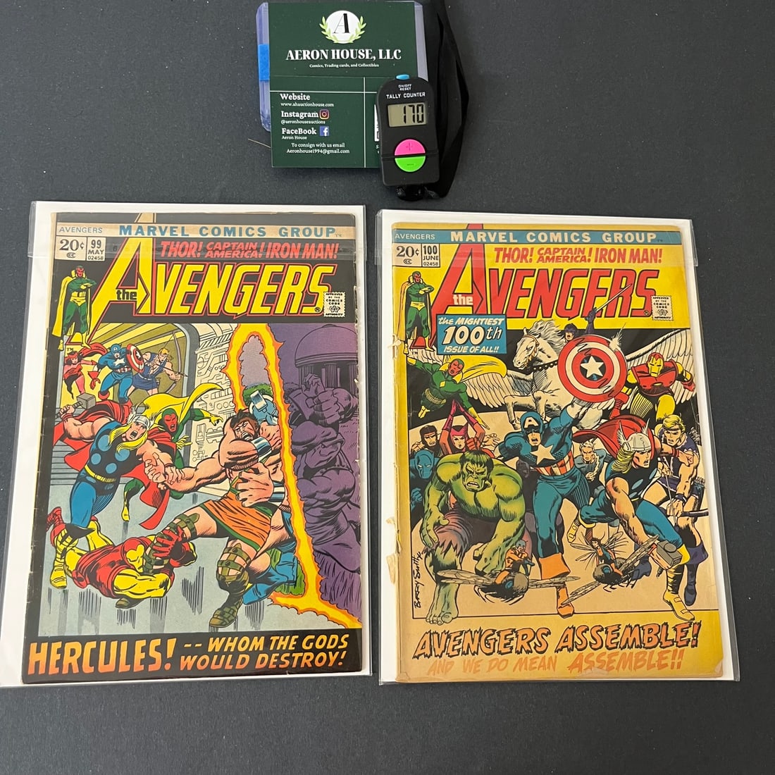 Avengers 99 & 100 Classic Barry Windsor-Smith: We are a veteran owned company. Please look at the pictures carefully to determine what you believe the condition of collectible is. We are currently accepting consignments. Email us a aeronhouse1994@