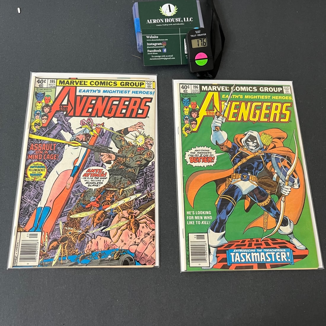 Avengers 195 & 196 1st App Taskmaster Newsstand (1 of 1)