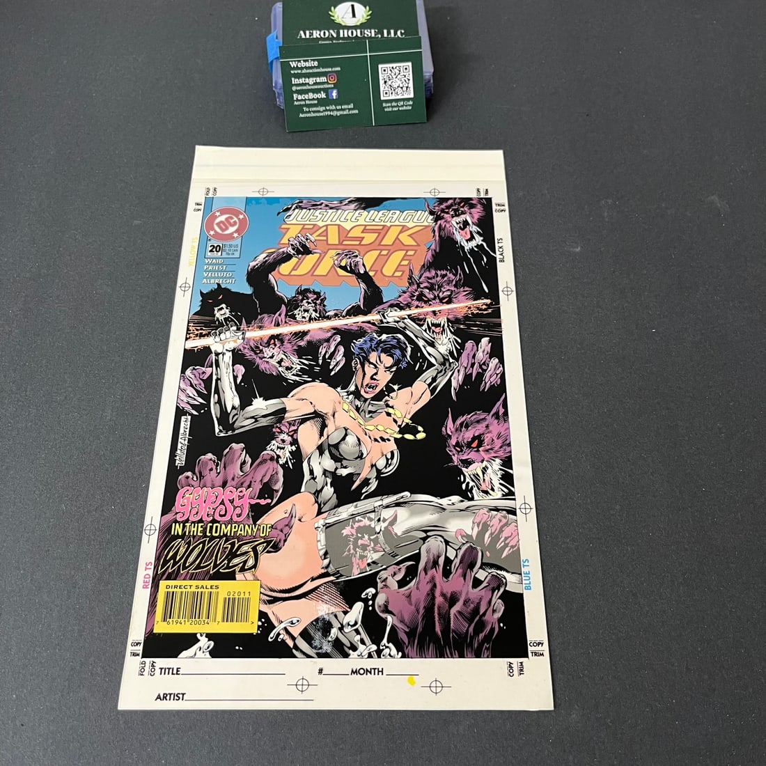 Justice League Task Force 20 Four-Color Art Proof (1 of 2)
