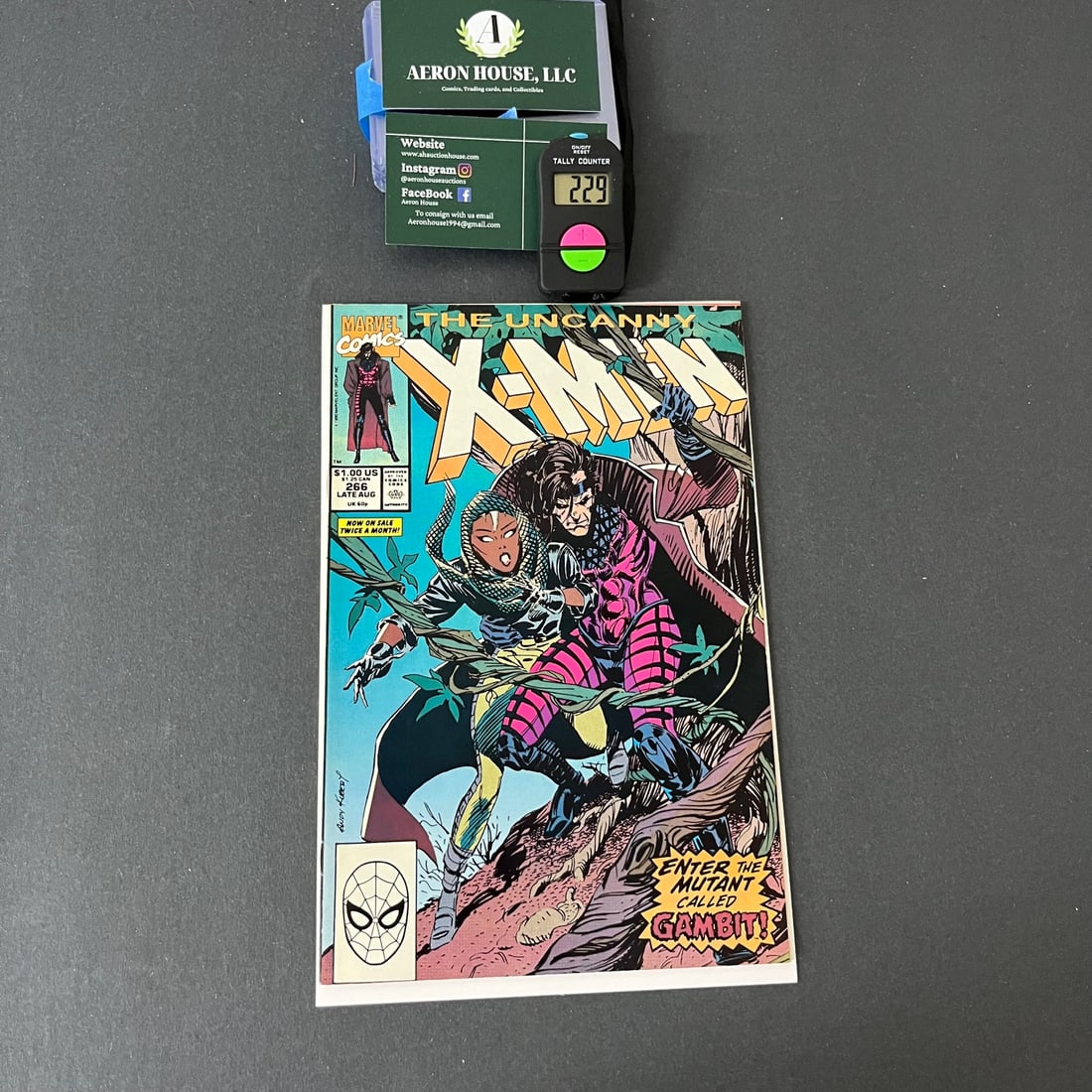 Uncanny X-men 266 1st app Gambit: We are a veteran owned company. Please look at the pictures carefully to determine what you believe the condition of collectible is. We are currently accepting consignments. Email us a aeronhouse1994@