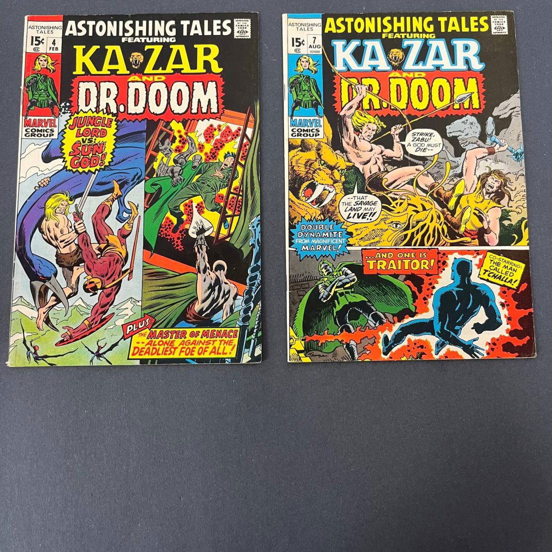 Astonishing Tales 4 & 7 Dr. Doom vs Black Panther (1 of 2)