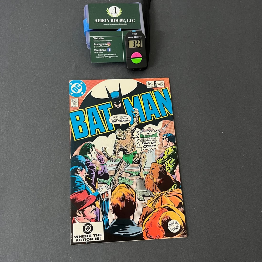 Batman 359 Killer Croc Key: We are a veteran owned company. Please look at the pictures carefully to determine what you believe the condition of collectible is. We are currently accepting consignments. Email us a aeronhouse1994@