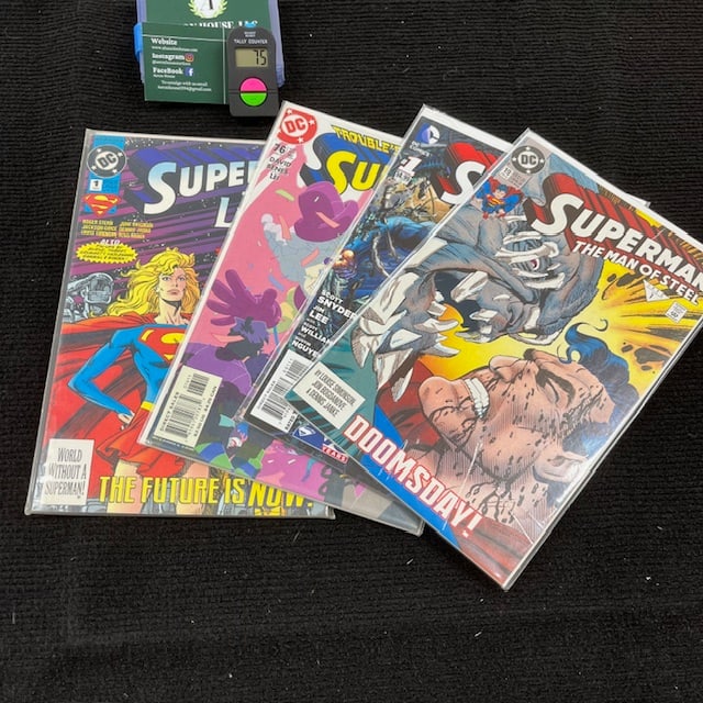 Superman Comic Lot w/ Doomsday + #1 Issue (1 of 4)