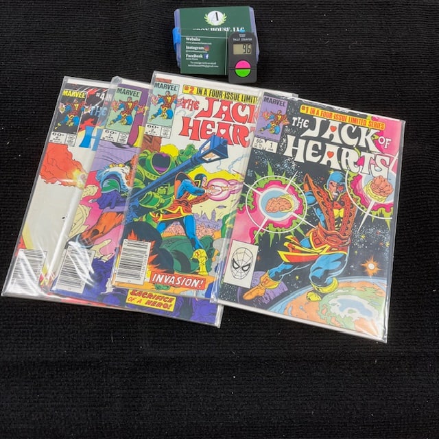 Jack of Hearts 1-4 Marvel Mini-series: We are a veteran owned company. Please look at the pictures carefully to determine what you believe the condition of collectible is. We are currently accepting consignments. Email us a aeronhouse1994@