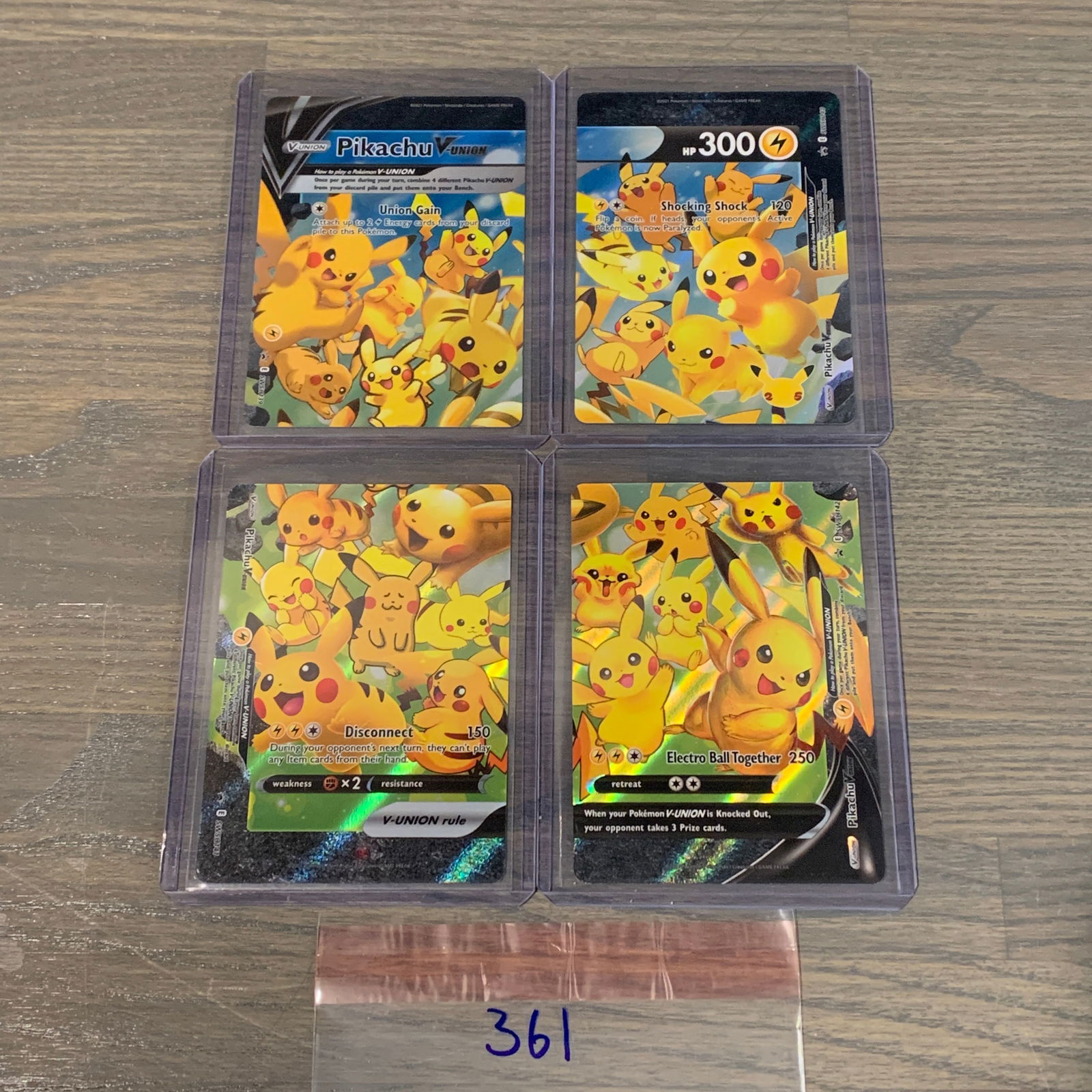 Pikachu V-Union Pokemon Cards (1 of 2)