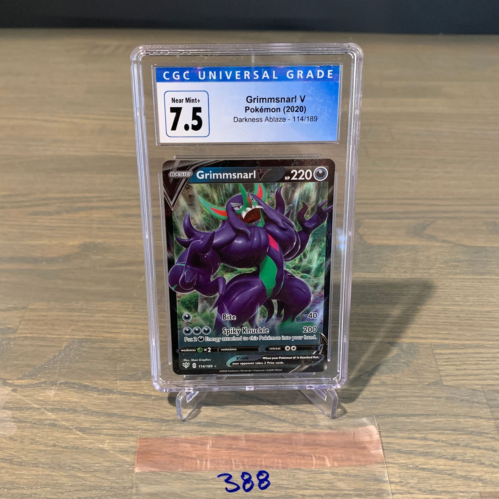 CGC 7.5 Grimmsnarl V Pokemon Card (1 of 2)