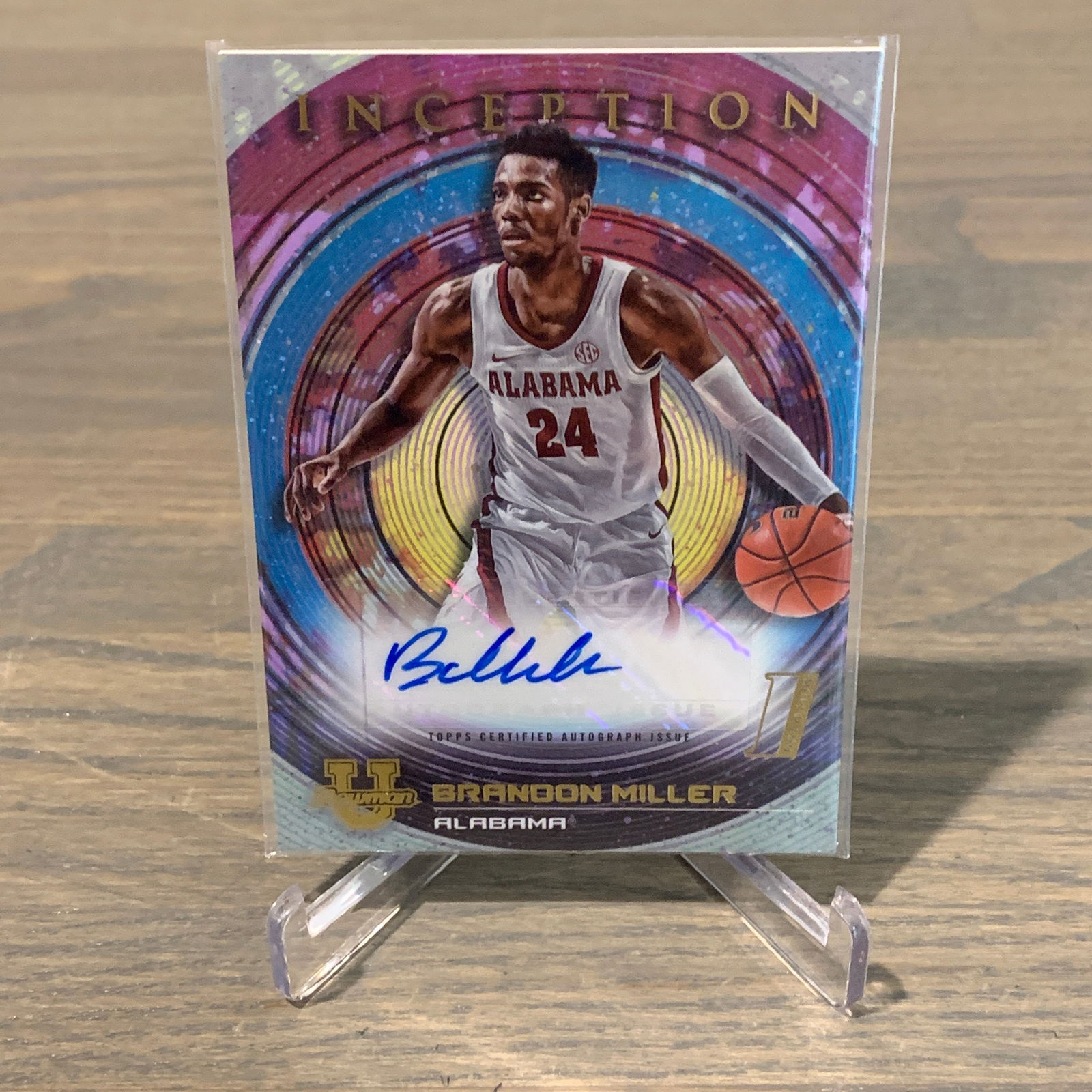 Brandon Miller Auto Topps Basketball Card (1 of 2)