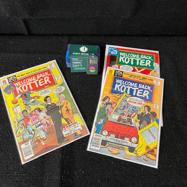 Welcome Back Kotter 1, 2 & 5: We are a veteran owned company. Please look at the pictures carefully to determine what you believe the condition of collectible is. We are currently accepting consignments. Email us a aeronhouse1994@