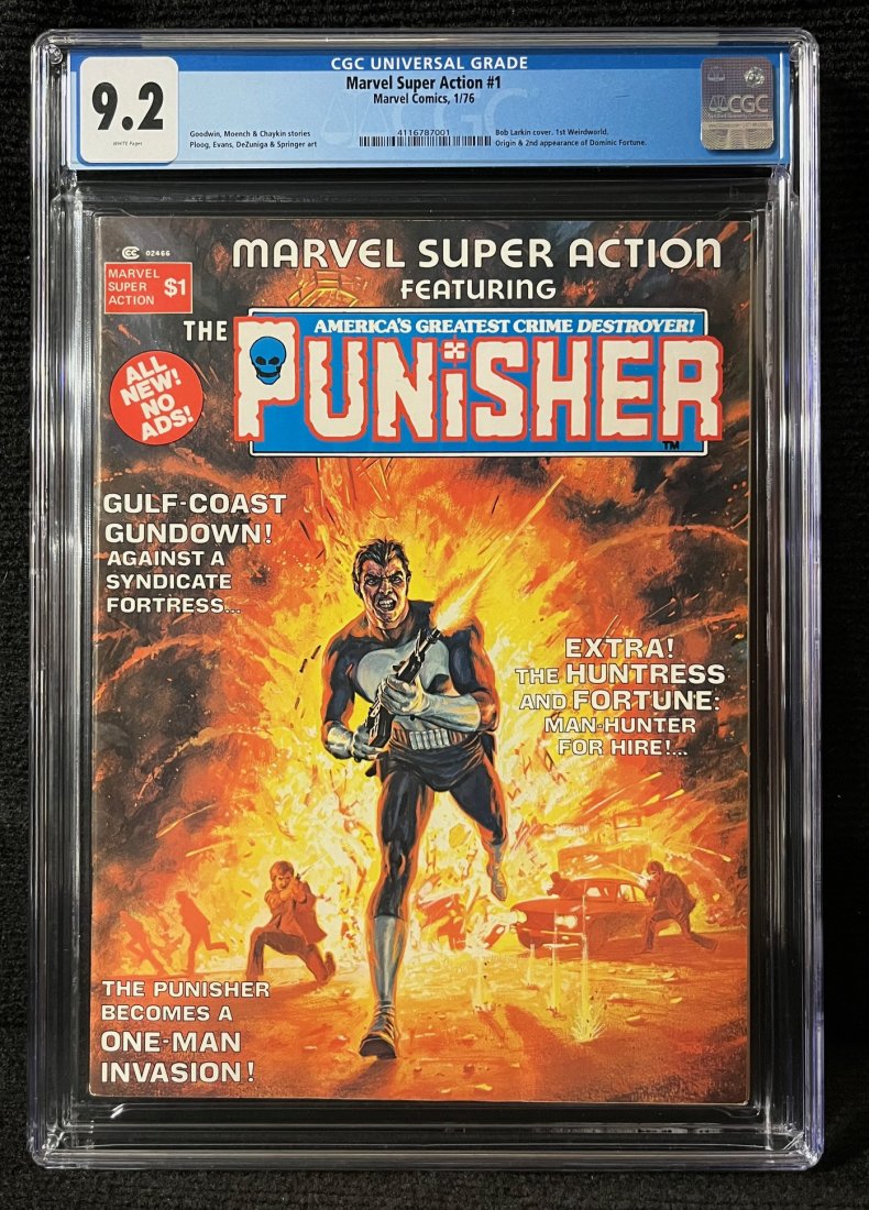 Marvel Super Action 1 CGC 9.2 1st app X2, Punisher (1 of 1)