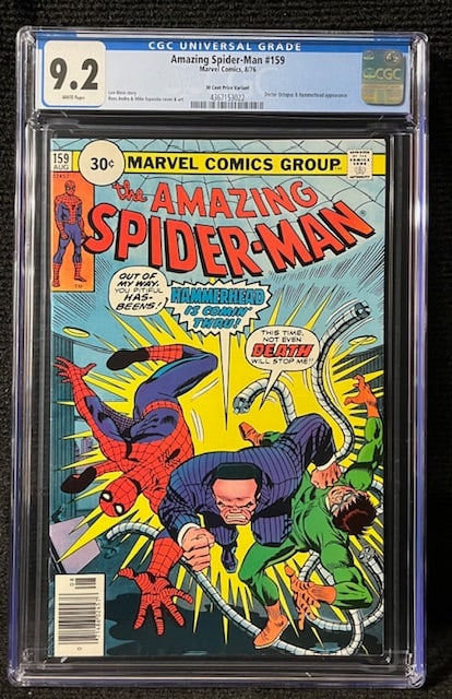 Amazing Spider-man 159 30 cent Variant CGC 9.2 (1 of 1)