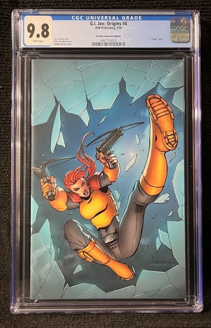 G.I. Joe Origins 4 1:10 RI Virgin Cover CGC 9.8 (1 of 1)