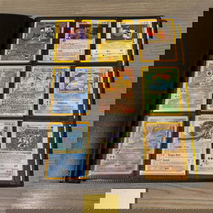 Huge Vintage and older Pokemon card binder: This Massive Pokemon card binder includes vintage and older Pokemon cards. This lots includes holos, 1st editions, vintage EX, shadowless, Reverse holo, and reverse holo stamped Pokemon cards. Highlig