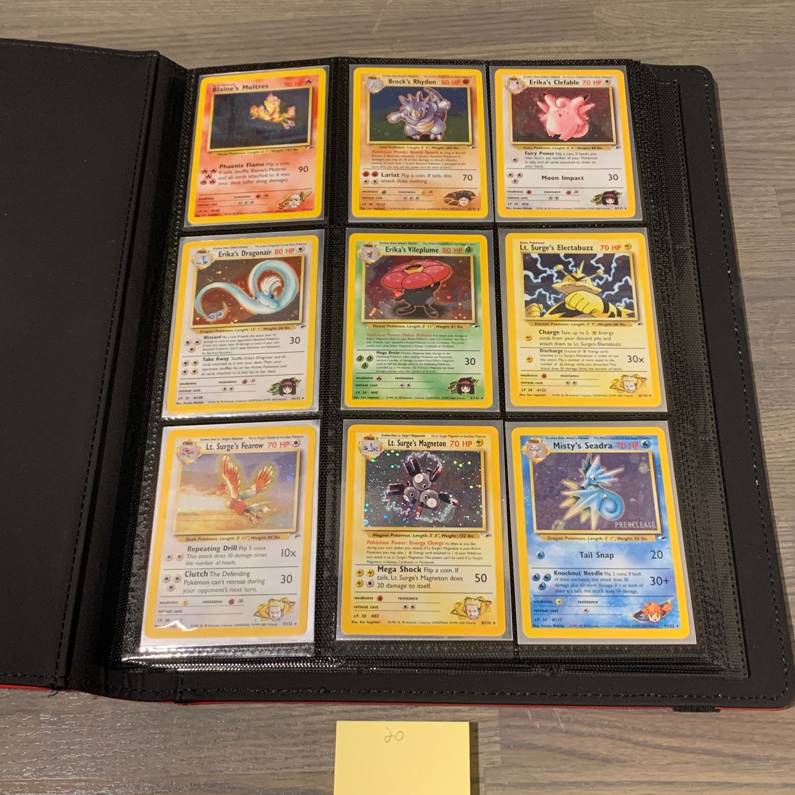 Gym Heroes Vintage Pokemon cards Master Set (1 of 13)