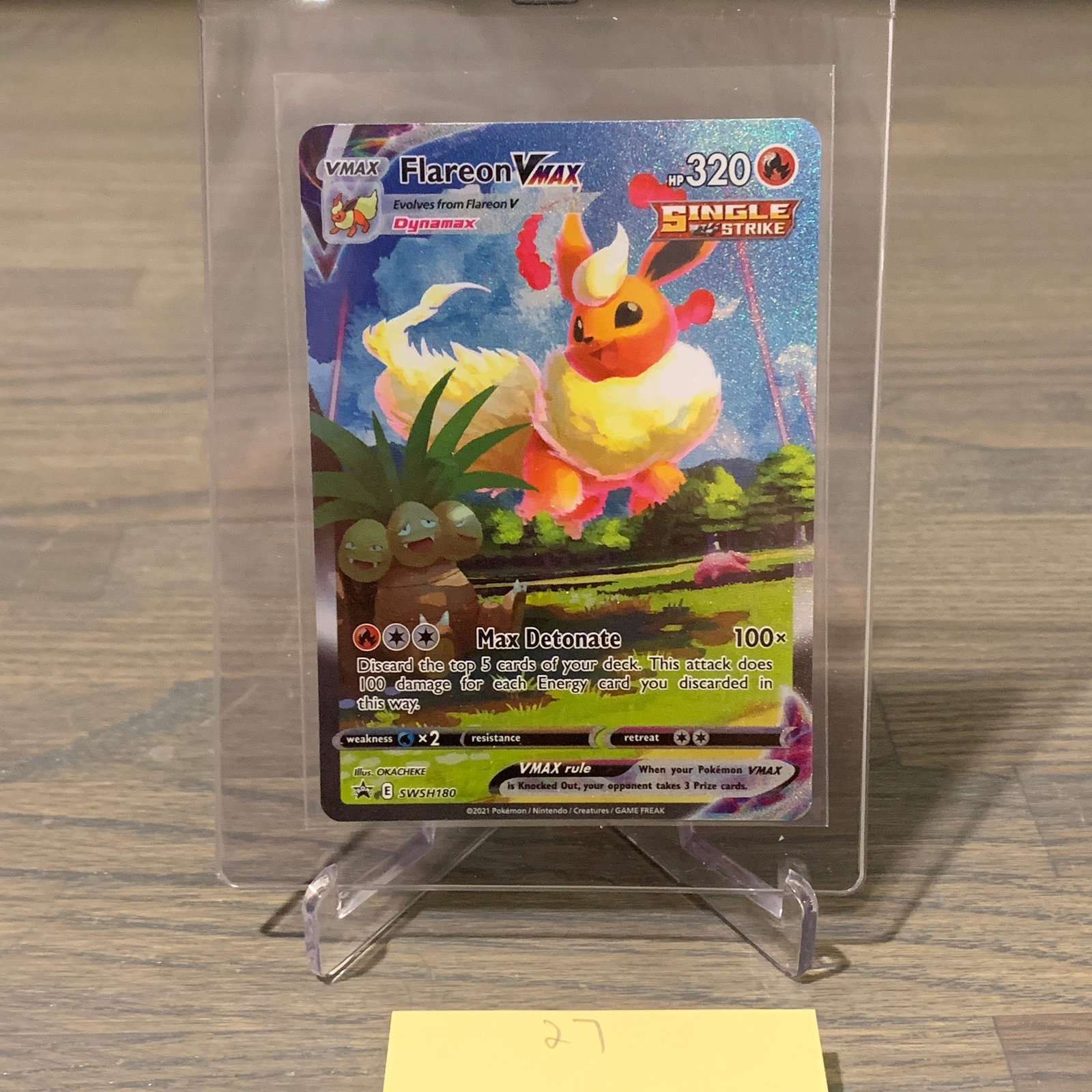 Flareon Vmax Rare Promo Pokemon Card