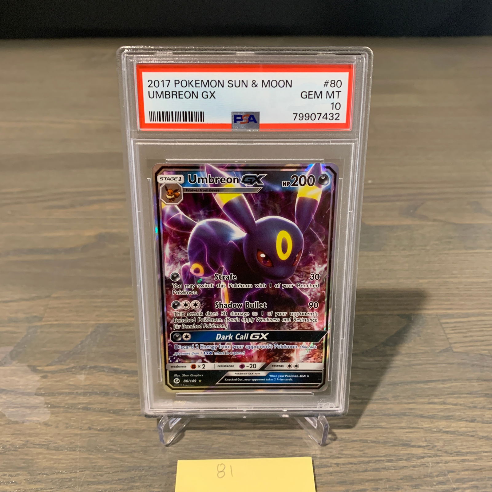 PSA 10 Umbreon GX Pokemon Card (1 of 2)