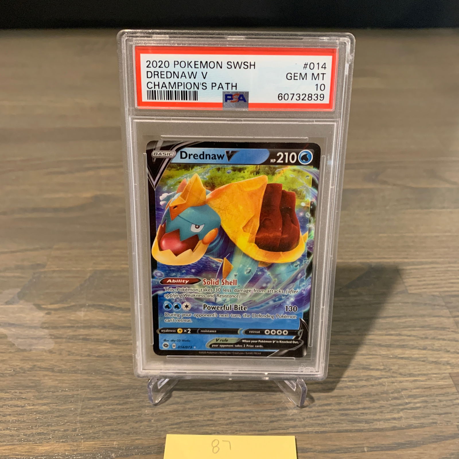 PSA 10 Drednaw V Pokemon Card (1 of 2)