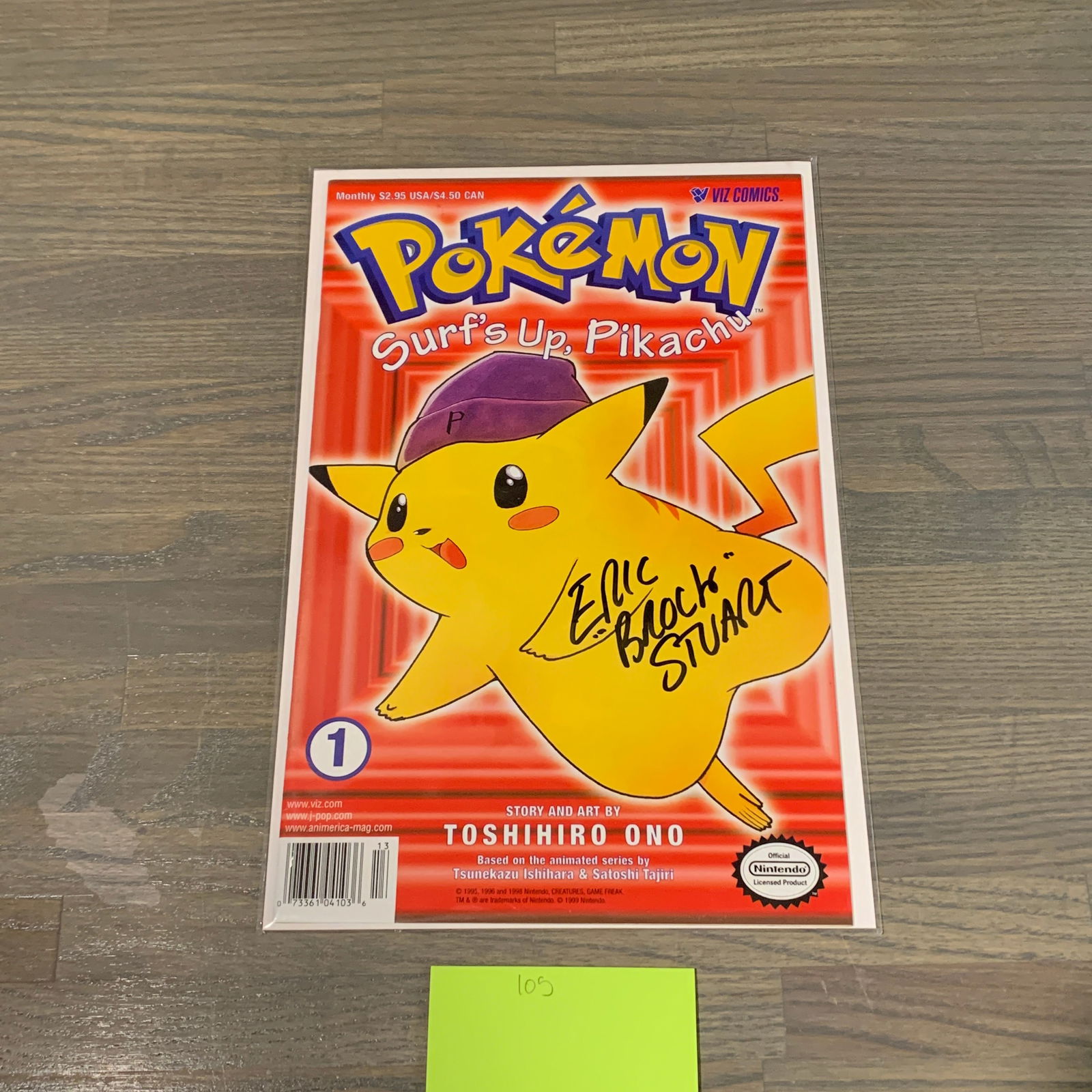 Pokemon Comic Signed by Eric "Brock" Stuart (1 of 3)