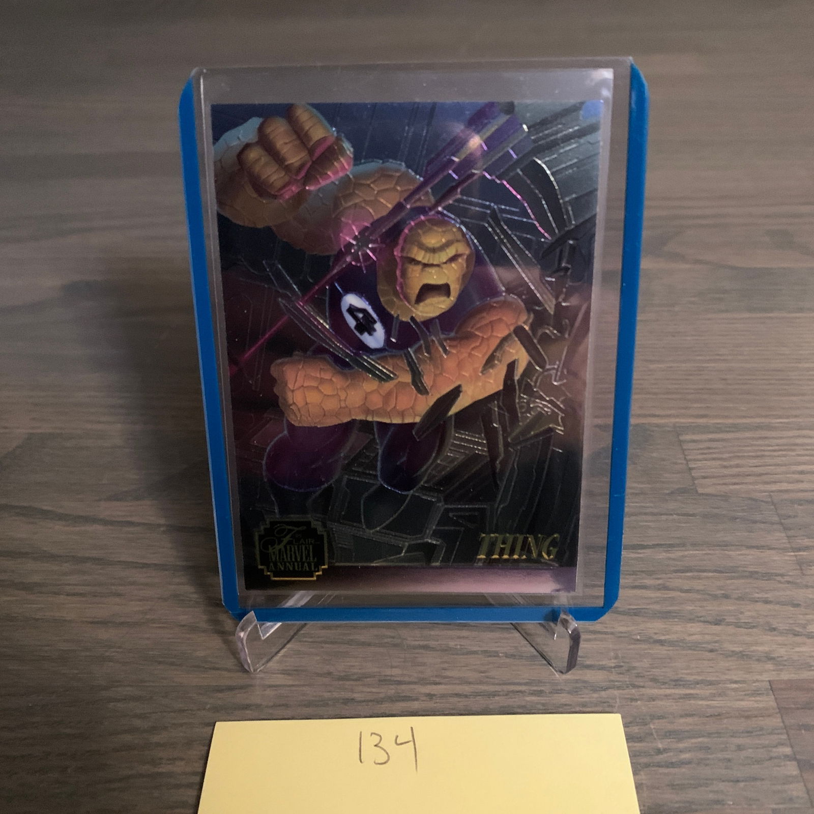 1995 Flair Marvel Annual Thing Trading card (1 of 2)