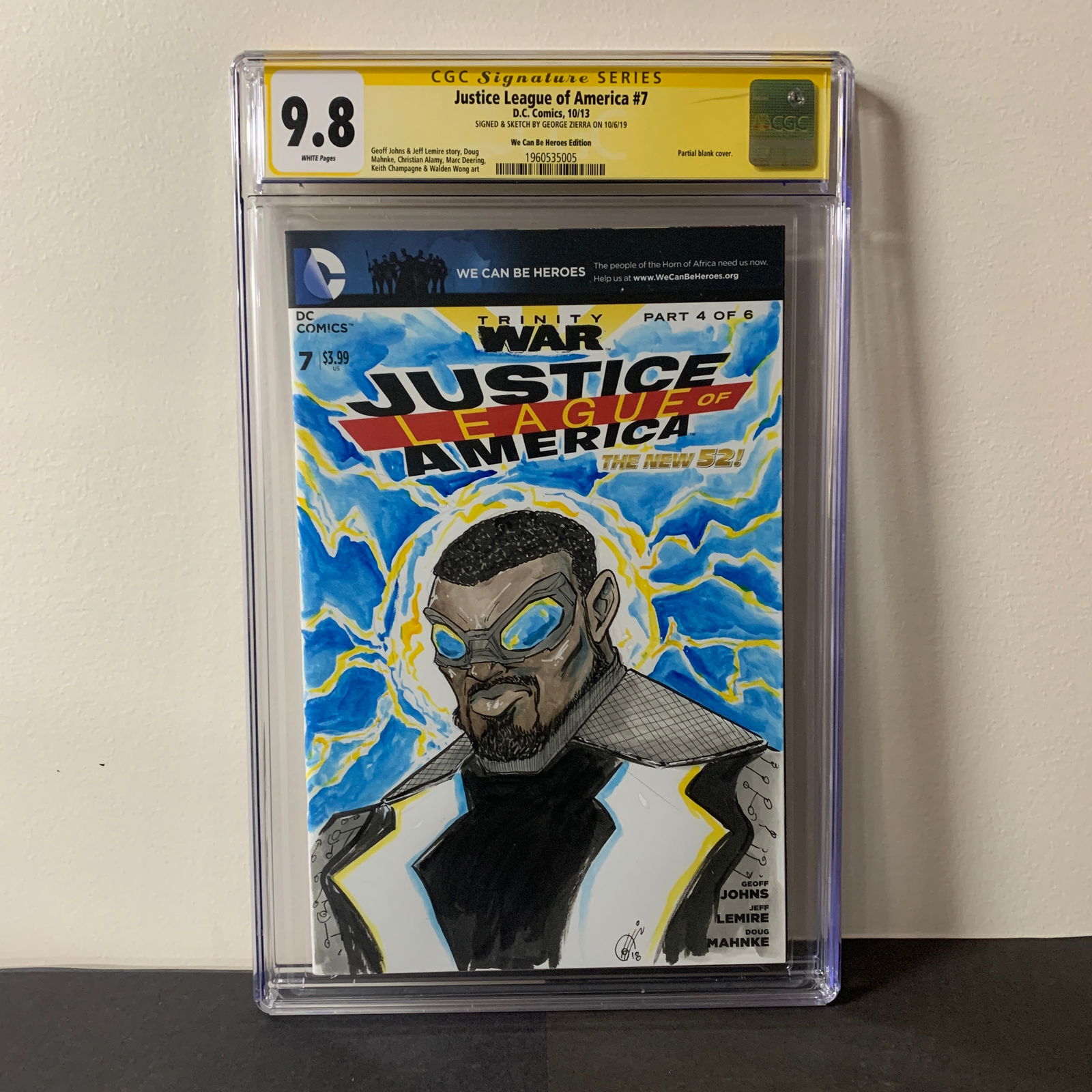 Justice League of America #7 CGC SS 9.8 Signed & Sketch (1 of 4)
