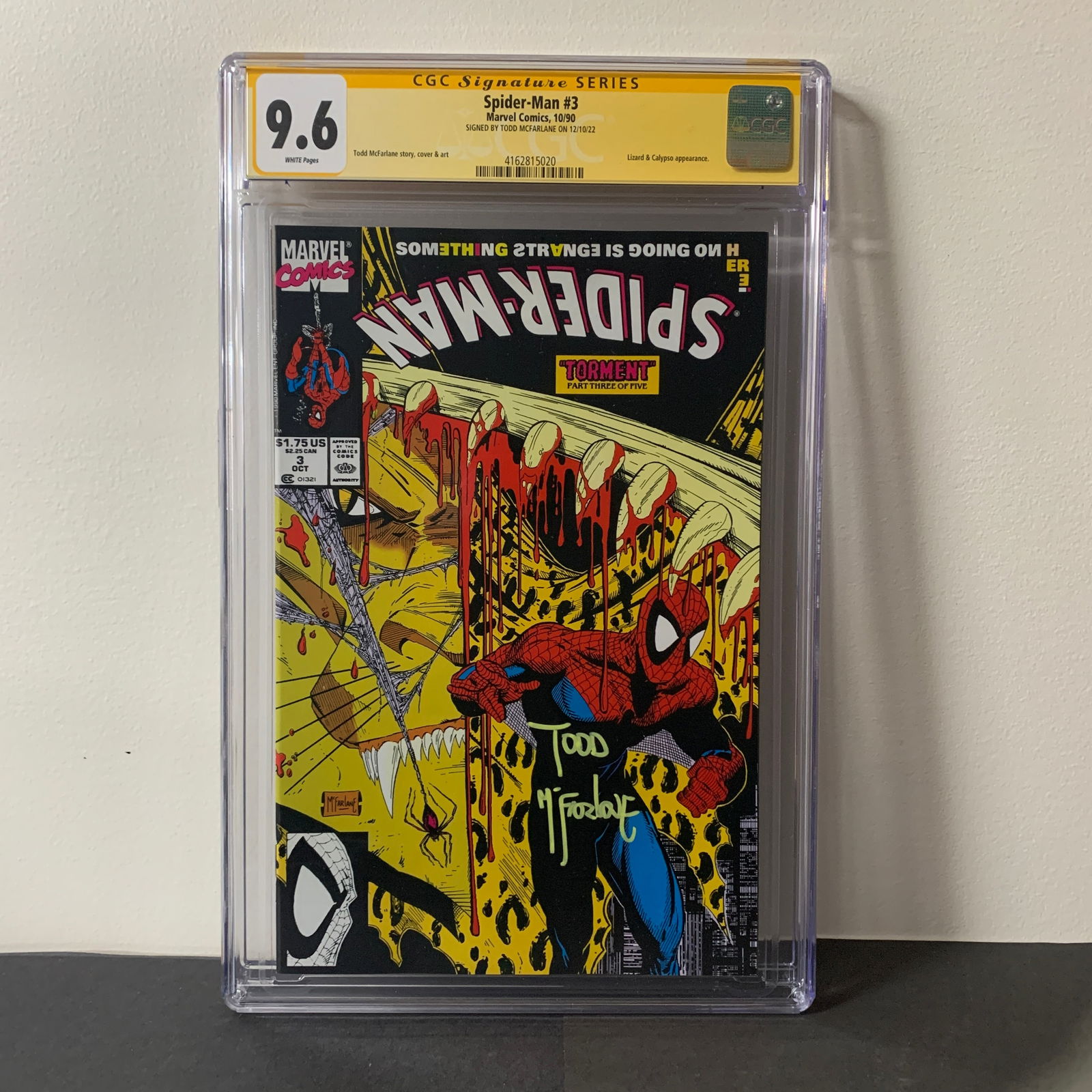 Spider-Man #3 CGC 9.6 Signed Todd McFarlane (1 of 4)