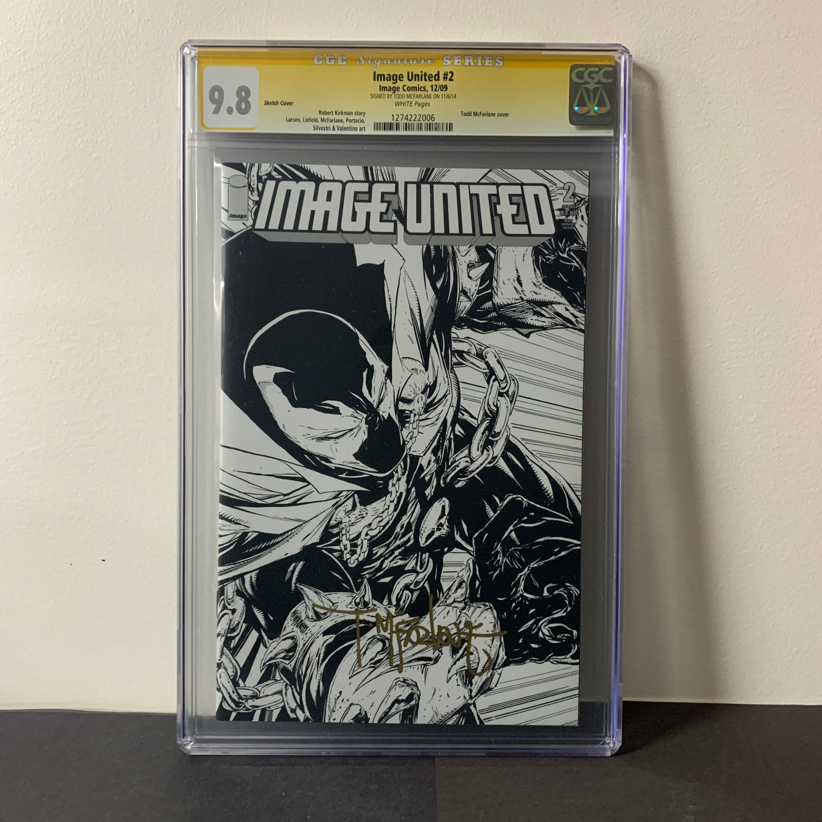 Image United #2 CGC 9.8 Signed Todd McFarlane (1 of 4)