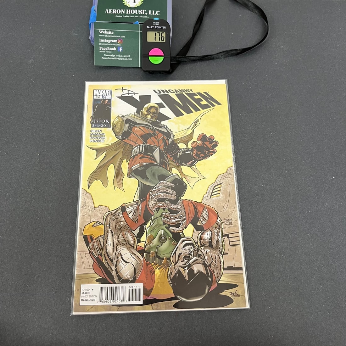 X-men 536 Signed by terry Dodson DF COA 78/100 (1 of 3)