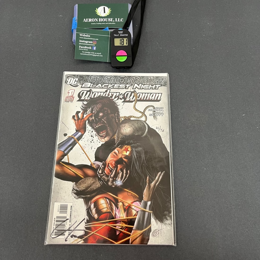 Blackest Night WW 1 Signed Greg Horn DF COA 65/76 (1 of 3)