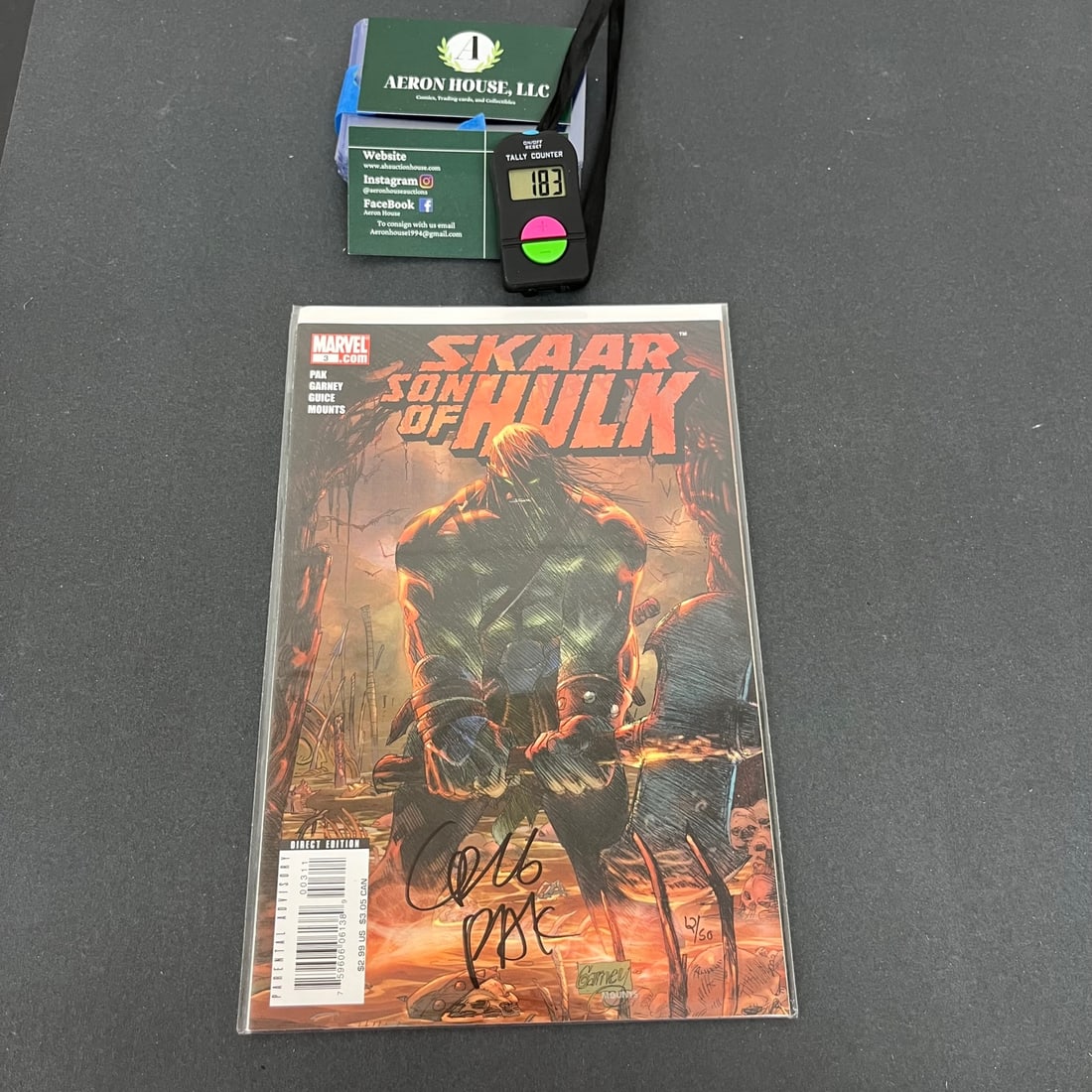 Skaar son of Hulk 3 Signed Greg Pak DF COA #12/50 (1 of 3)