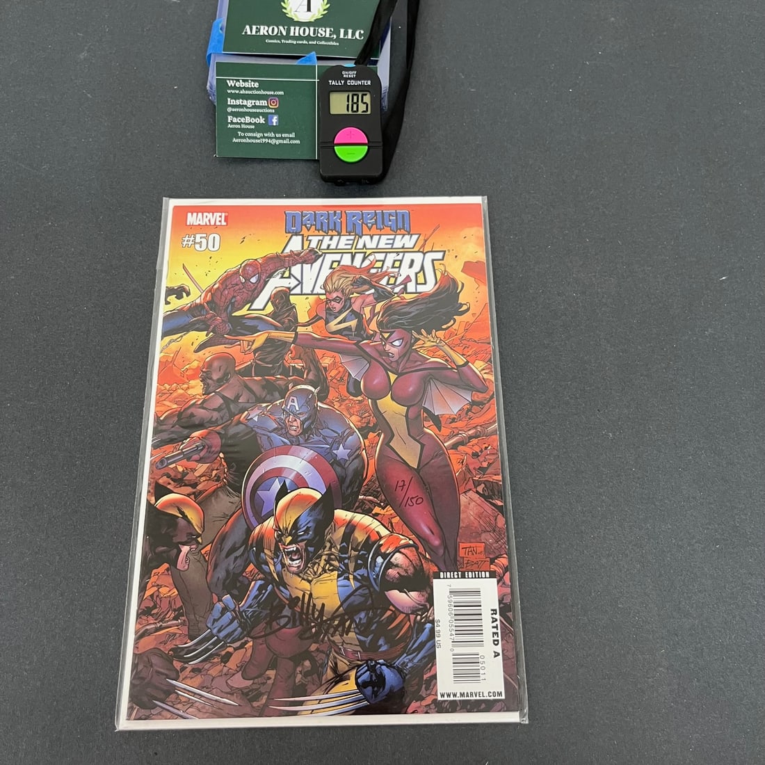 New Avengers 50 Signed Billy Tan DF COA (1 of 3)