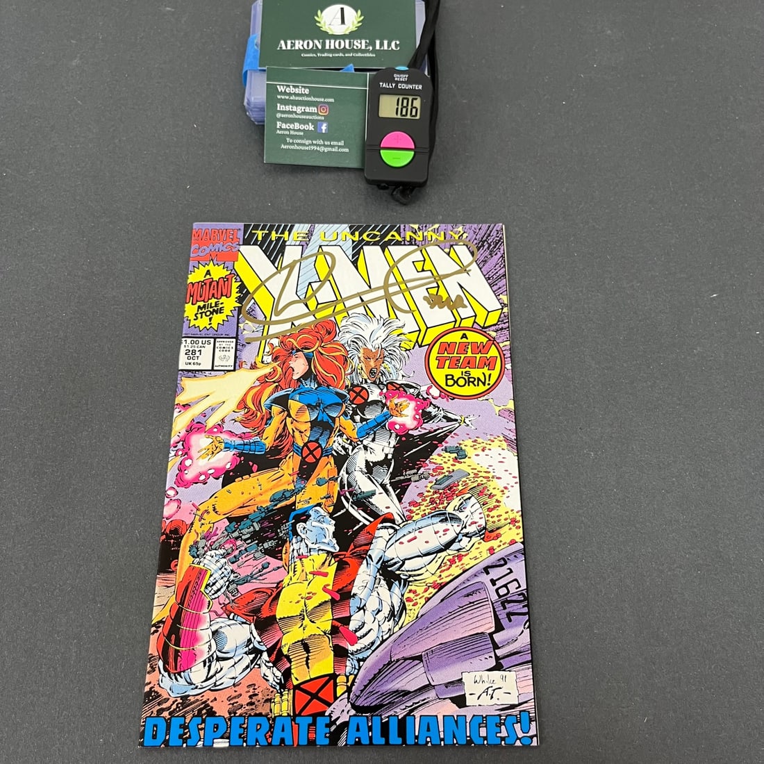 X-men 281 Signed Whilce Portacio Gold Sharpie (1 of 2)