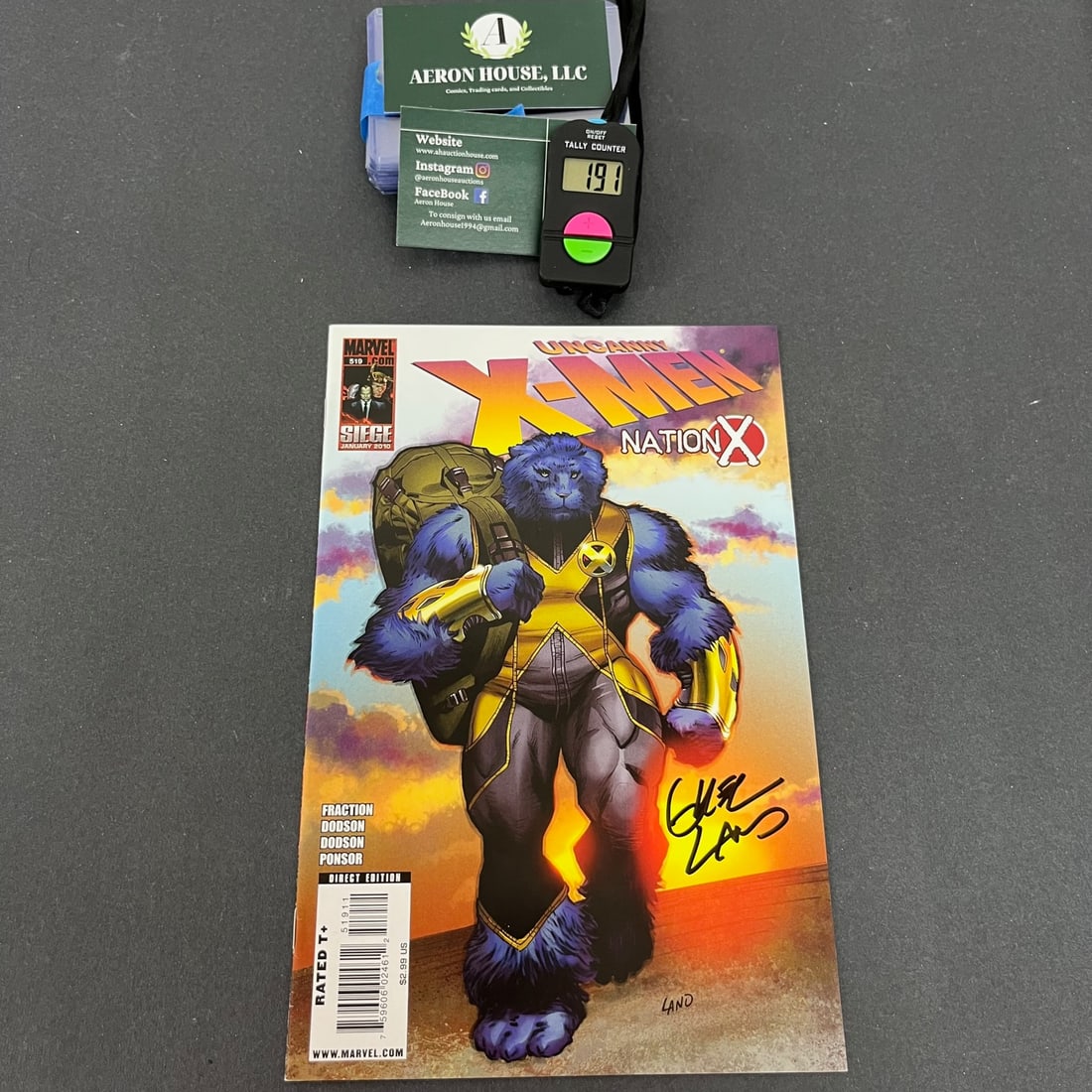 X-men 519 Signed by Greg Land (1 of 2)