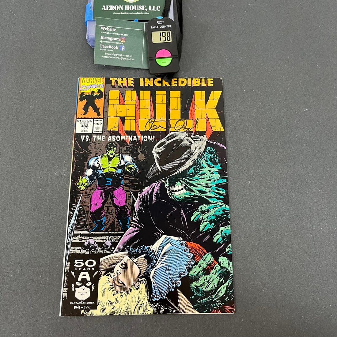 Hulk 383 Signed by Peter David (1 of 3)