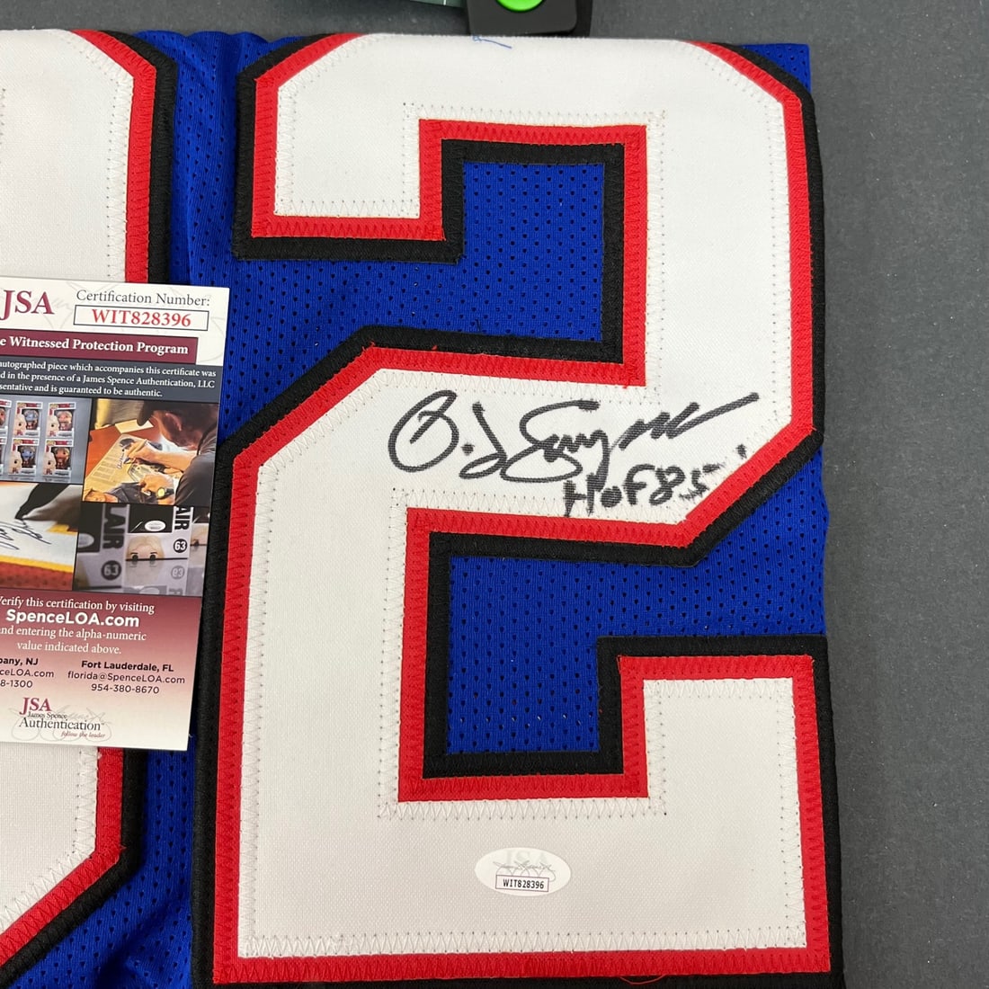 O.J. Simposon Pro Style Signed Jersey W/JSA COA "HOF 85" (1 of 6)