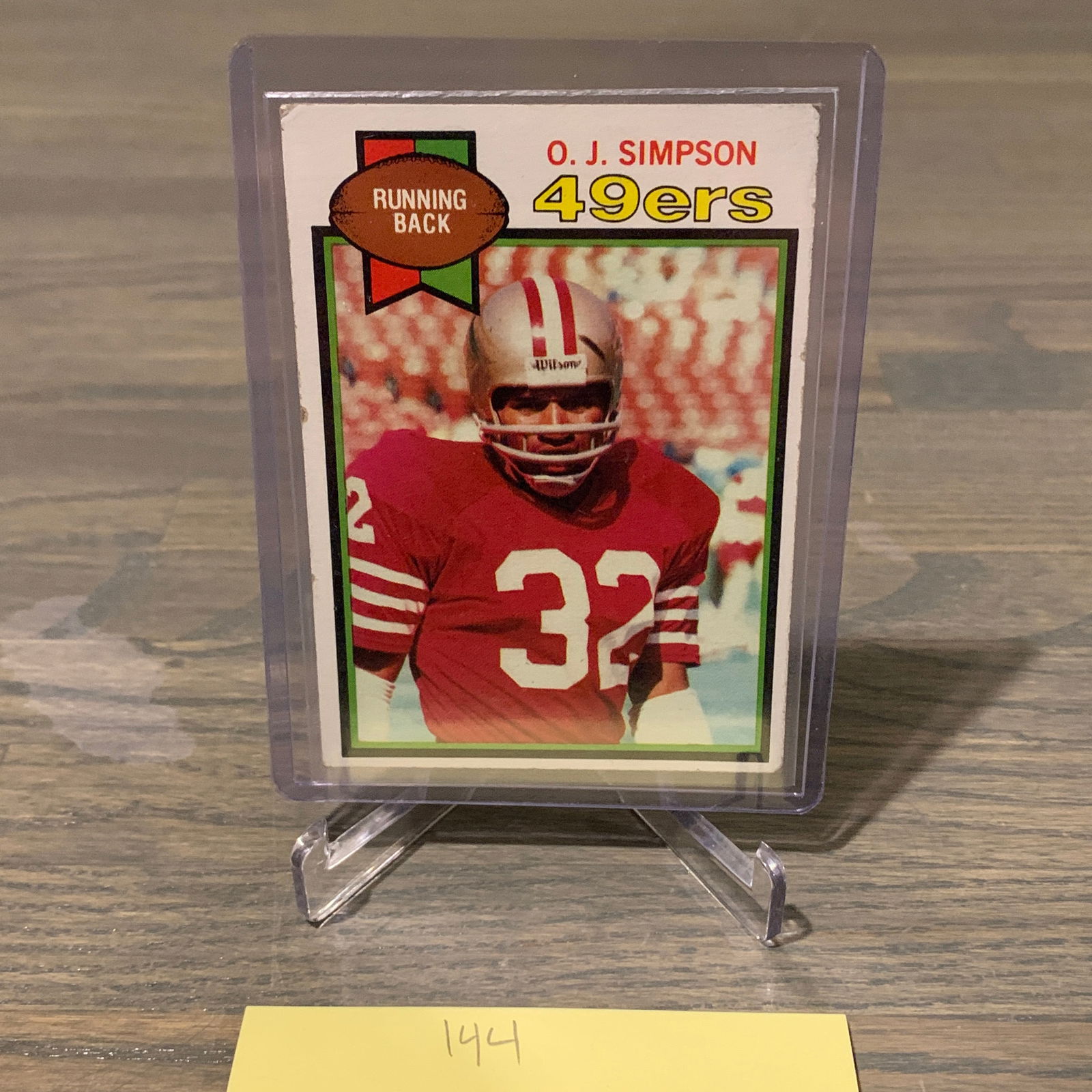O.J. Simpson 49ers 1978 Topps Football Card (1 of 2)