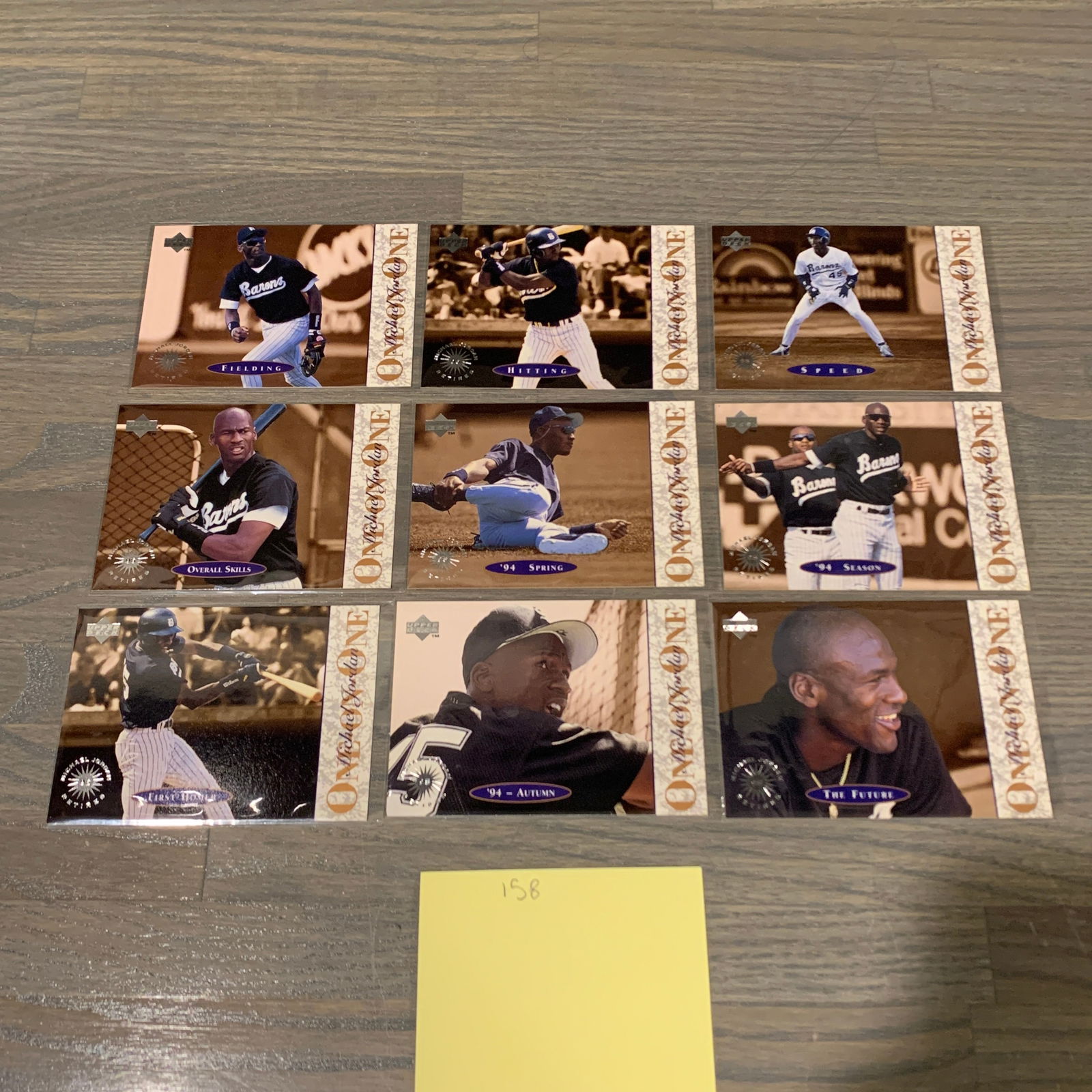 Michael Jordan One on One Set Baseball Cards (1 of 5)