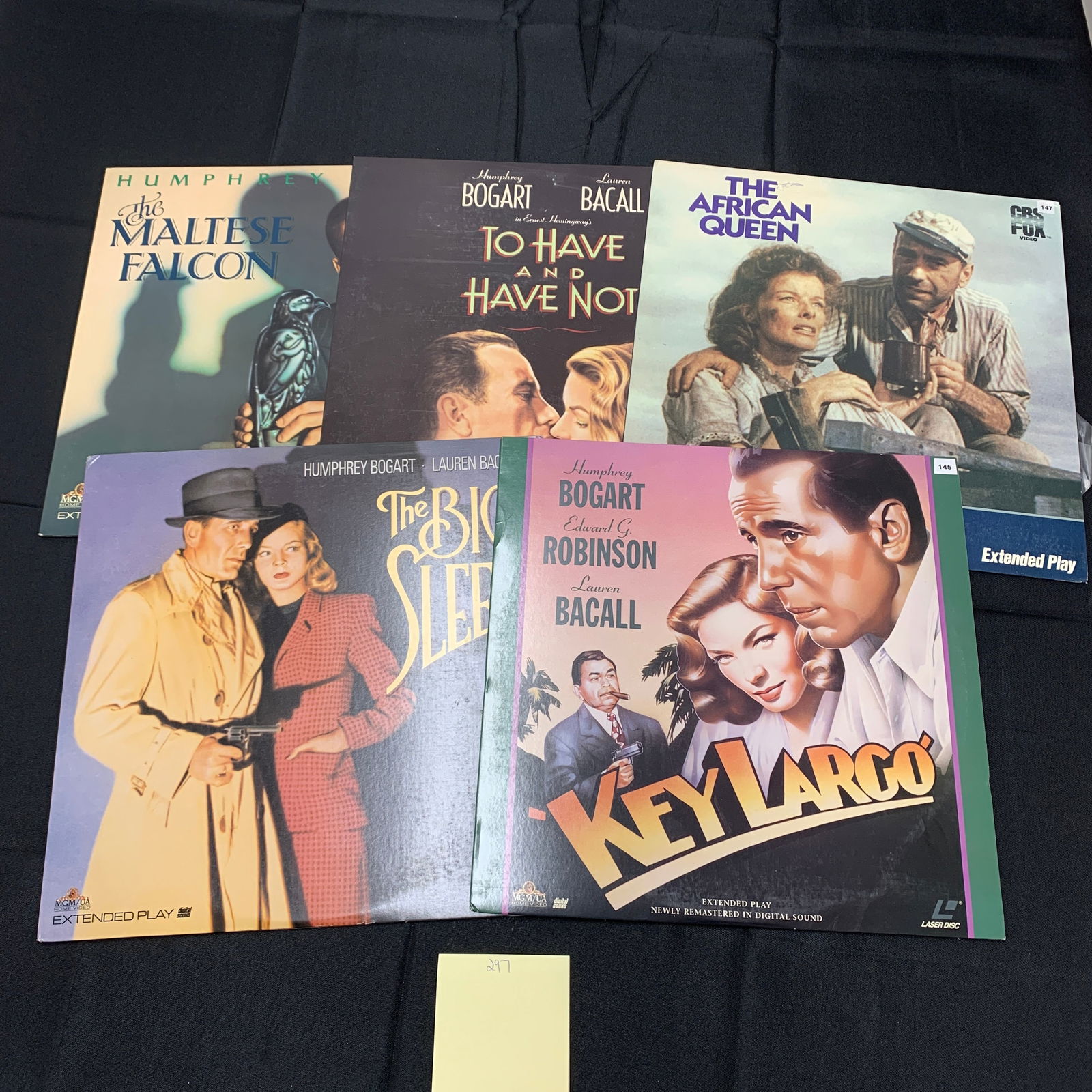 Lot of Humphrey Bogart Movies Laser Discs (1 of 5)