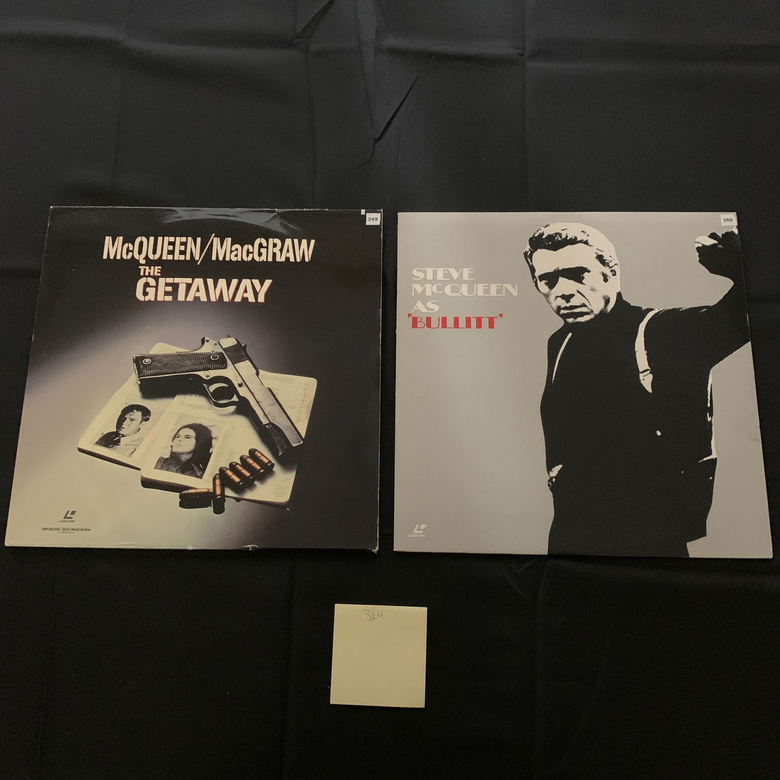 Steve McQueen Laser Discs: Lot of Steve McQueen Laser Discs. We are a veteran owned company. Please look at the pictures carefully to determine what you believe the condition of collecitible is. We are currently accepting consi