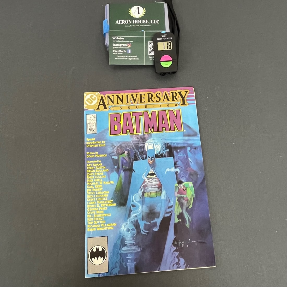 Batman 400 Anniversary Issue: We are a veteran owned company. Please look at the pictures carefully to determine what you believe the condition of collectible is. We are currently accepting consignments. Email us a aeronhouse1994@