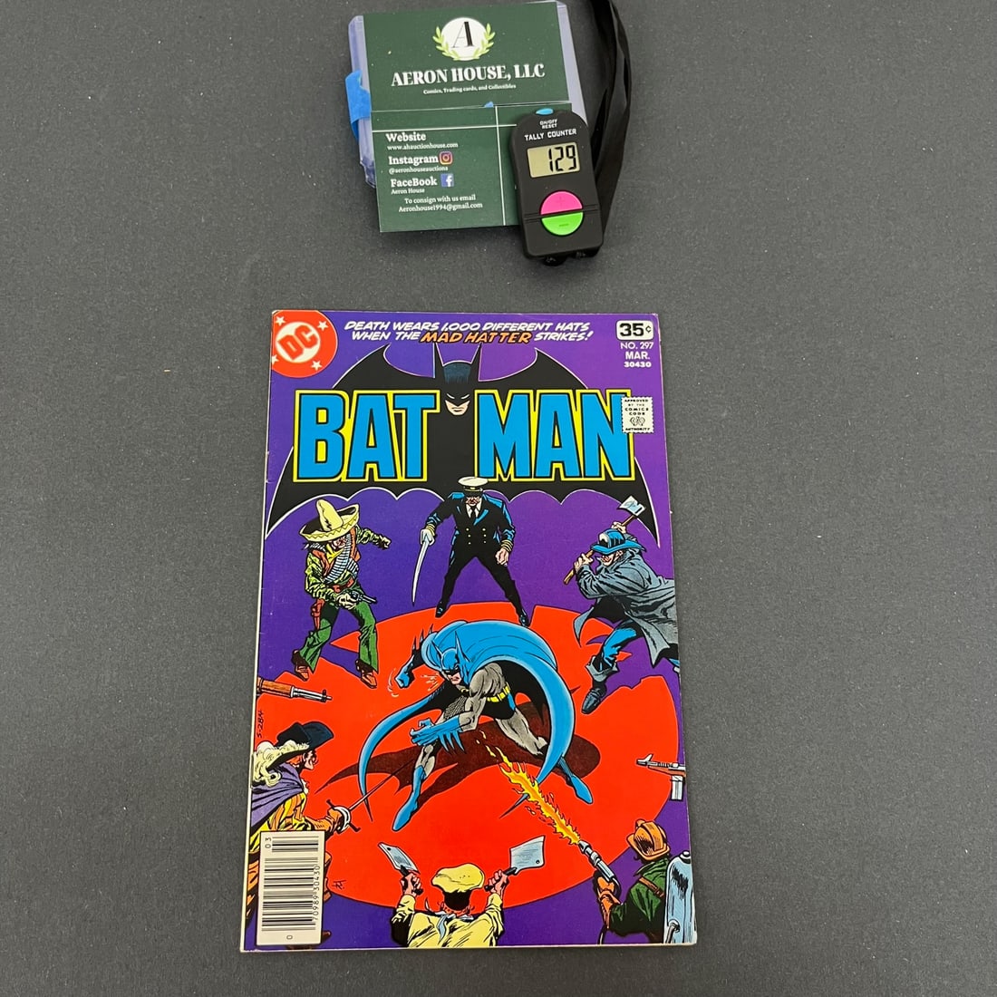 Batman 297 Jim Aparo Art: We are a veteran owned company. Please look at the pictures carefully to determine what you believe the condition of collectible is. We are currently accepting consignments. Email us a aeronhouse1994@