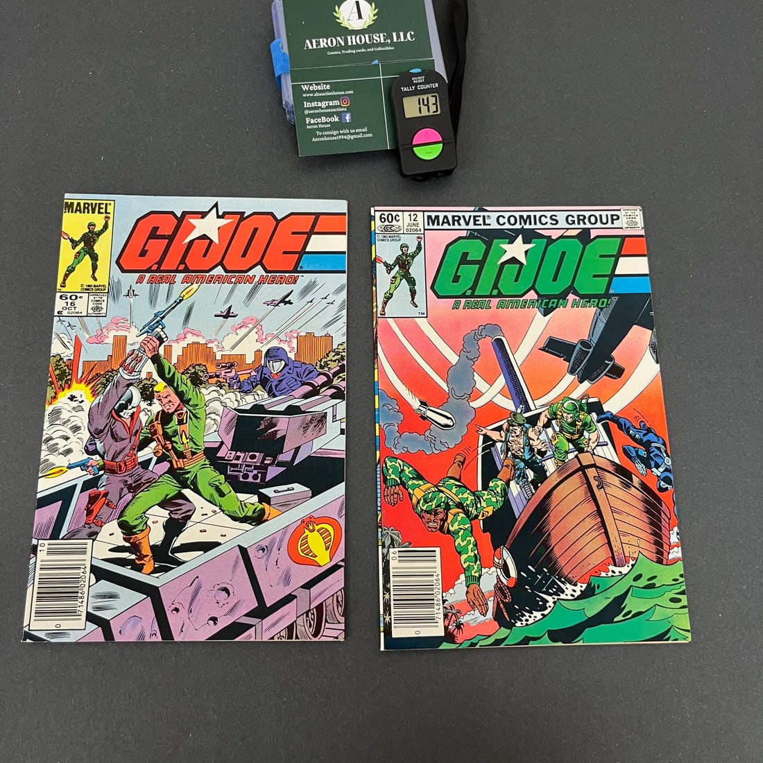 GI Joe 11 & 12 ScarFace Marvel 1st Print: We are a veteran owned company. Please look at the pictures carefully to determine what you believe the condition of collectible is. We are currently accepting consignments. Email us a aeronhouse1994@