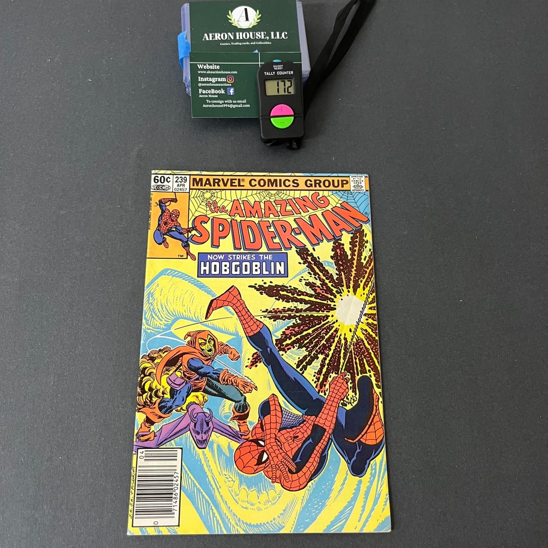 Amazing Spider-man 239 2nd Hobgoblin Newsstand Ed.: We are a veteran owned company. Please look at the pictures carefully to determine what you believe the condition of collectible is. We are currently accepting consignments. Email us a aeronhouse1994@