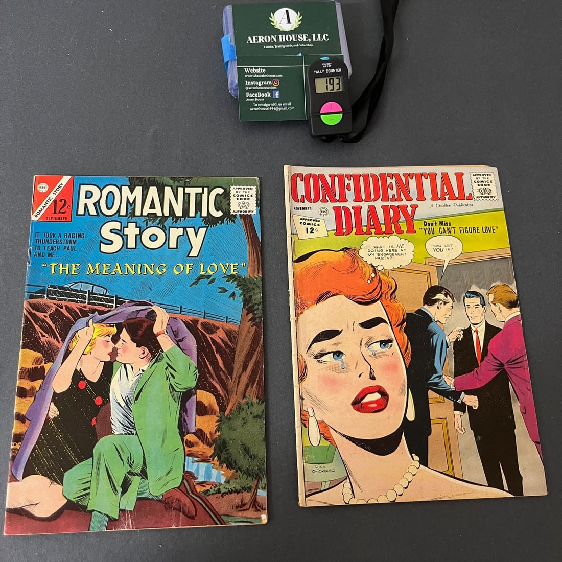 Confidential Diary 15 + Romantic Story: We are a veteran owned company. Please look at the pictures carefully to determine what you believe the condition of collectible is. We are currently accepting consignments. Email us a aeronhouse1994@