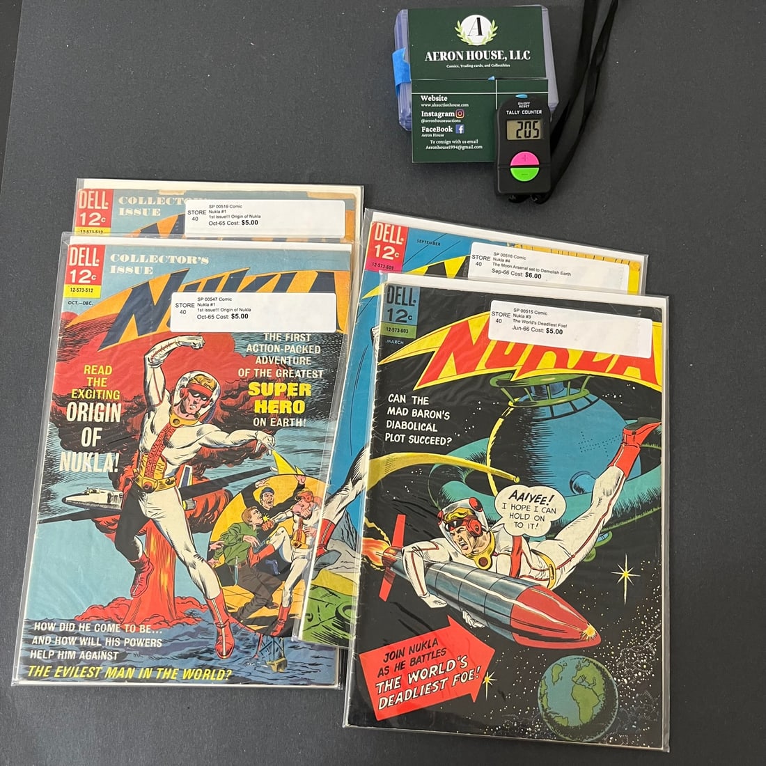 Nukla 1, 3, & 5 Dell Silver Age Super Hero (1 of 1)