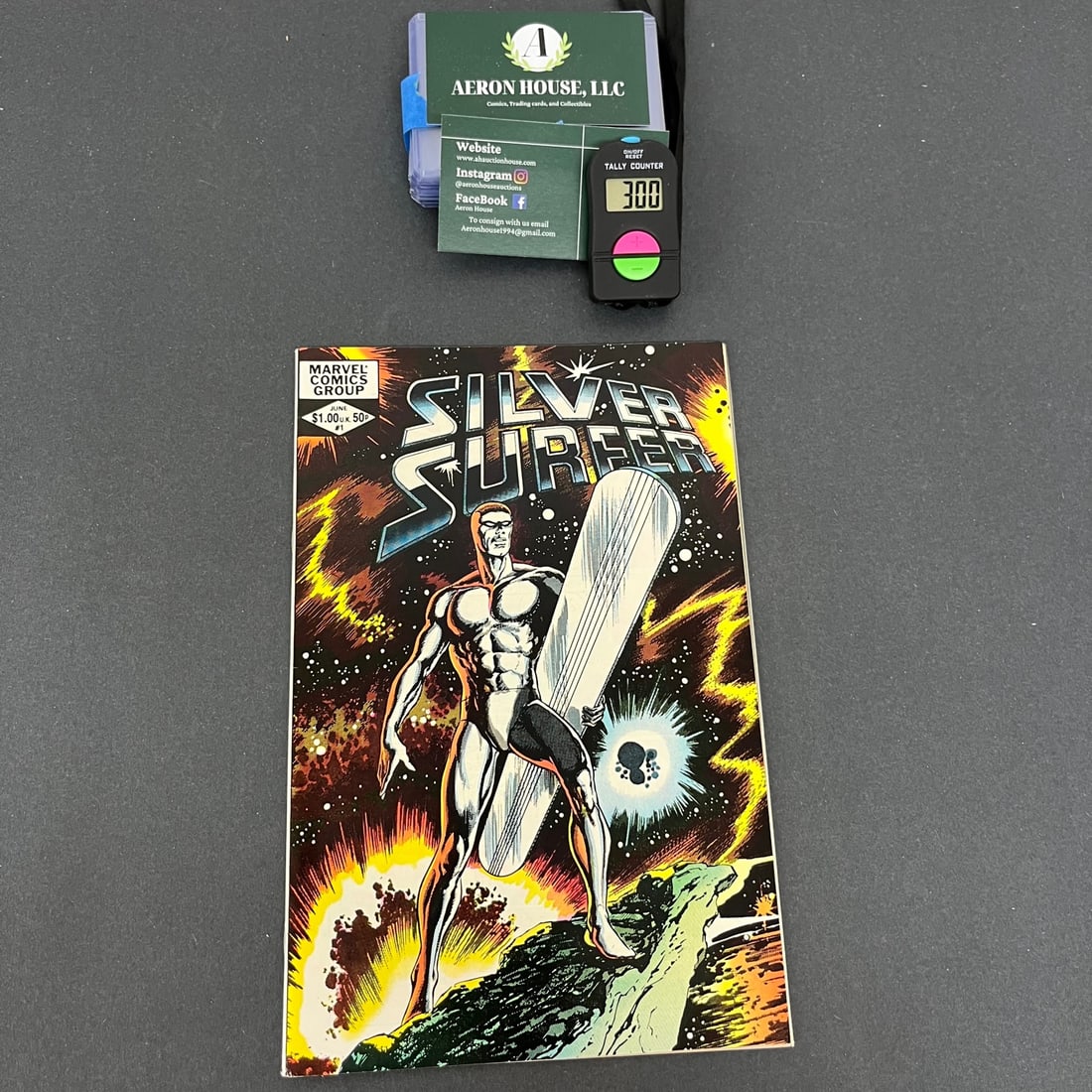 Silver Surfer 1 John Byrne Bronze Age One-Shot: We are a veteran owned company. Please look at the pictures carefully to determine what you believe the condition of collectible is. We are currently accepting consignments. Email us a aeronhouse1994@
