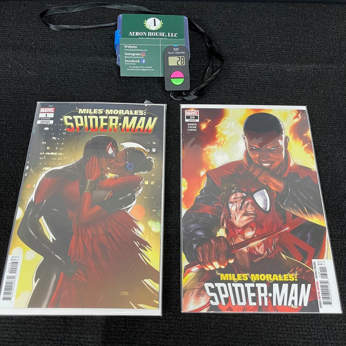 Miles Morales Spider-man Lot w/Variants: We are a veteran owned company. Please look at the pictures carefully to determine what you believe the condition of collectible is. We are currently accepting consignments. Email us a aeronhouse1994@