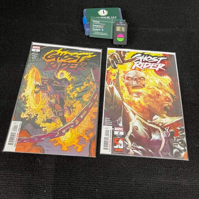 Ghost Rider + Comic Lot w/ Midnight Sons Newsstand (1 of 3)