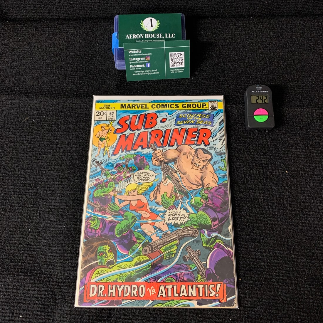 Sub-Mariner 62 John Romita Art: We are a veteran owned company. Please look at the pictures carefully to determine what you believe the condition of collectible is. We are currently accepting consignments. Email us a aeronhouse1994@