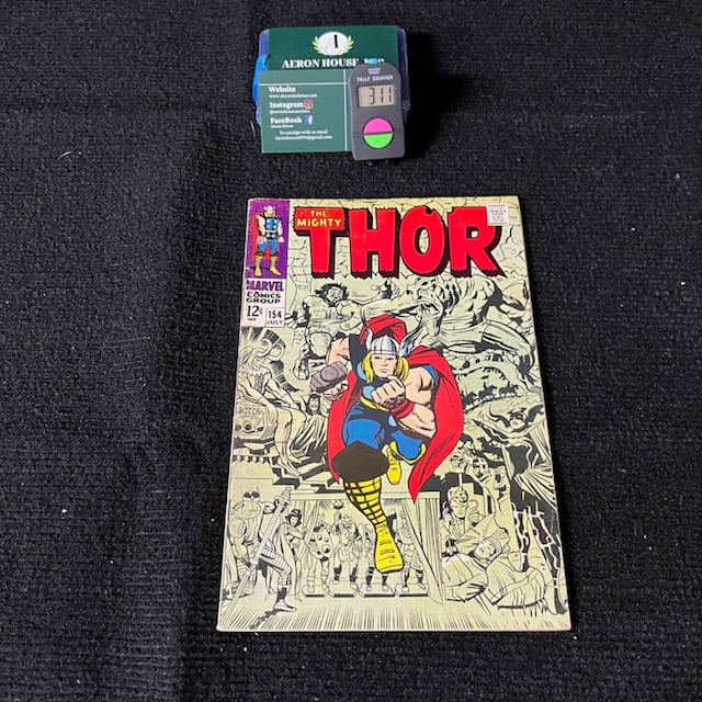 Thor 154 Jack Kirby Art 1st app Mangog: We are a veteran owned company. Please look at the pictures carefully to determine what you believe the condition of collectible is. We are currently accepting consignments. Email us a aeronhouse1994@